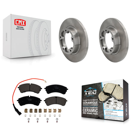 Rear Brake Rotor & Ceramic Pad Kit For 2022-2023 Ford E-Transit Without Heavy Duty Brakes K8T-105776
