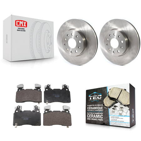 Front Disc Brake Rotors And Ceramic Pads Kit For Cadillac CTS Chevrolet Camaro K8T-105795