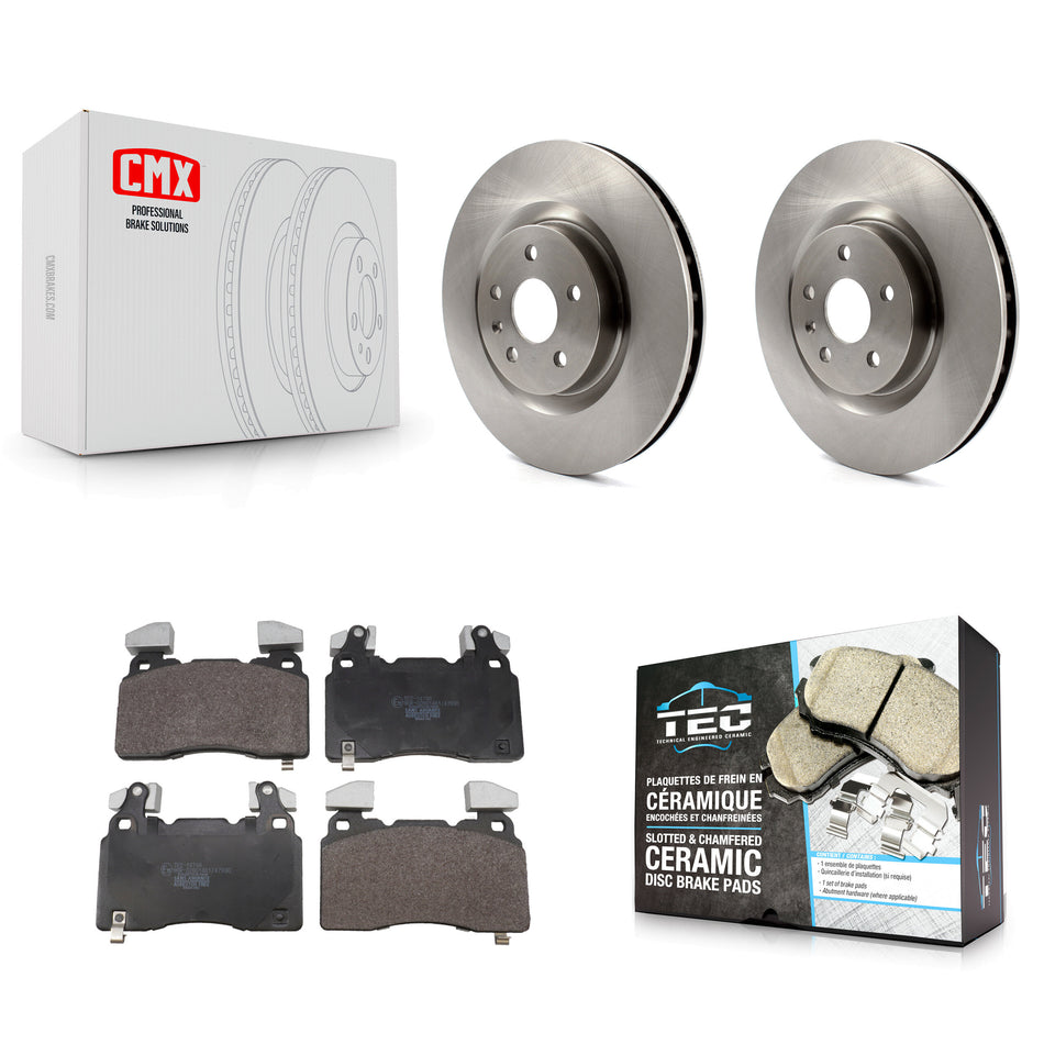 Front Disc Brake Rotors And Ceramic Pads Kit For Chevrolet Camaro SS K8T-105804