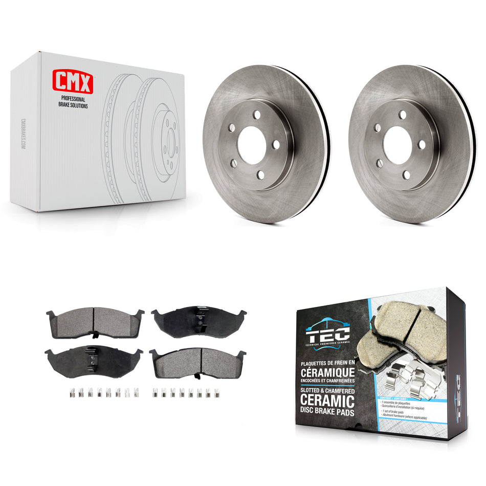 Front Disc Brake Rotors And Ceramic Pads Kit For Neon Dodge Chrysler Plymouth SX 2.0 K8T-105805