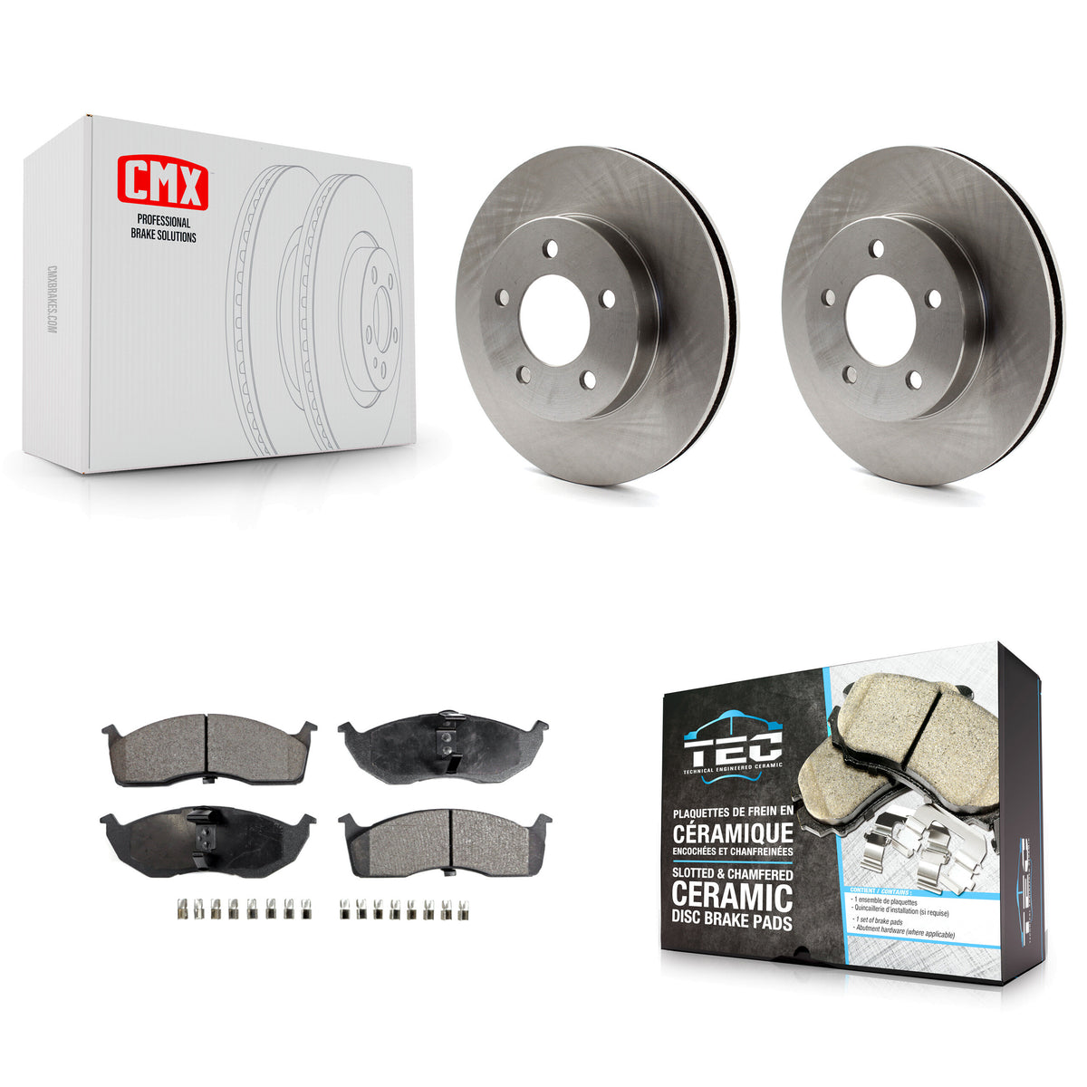 Front Brake Rotor & Ceramic Pad Kit For Intrepid Dodge Chrysler Concorde LHS Eagle Vision K8T-105809