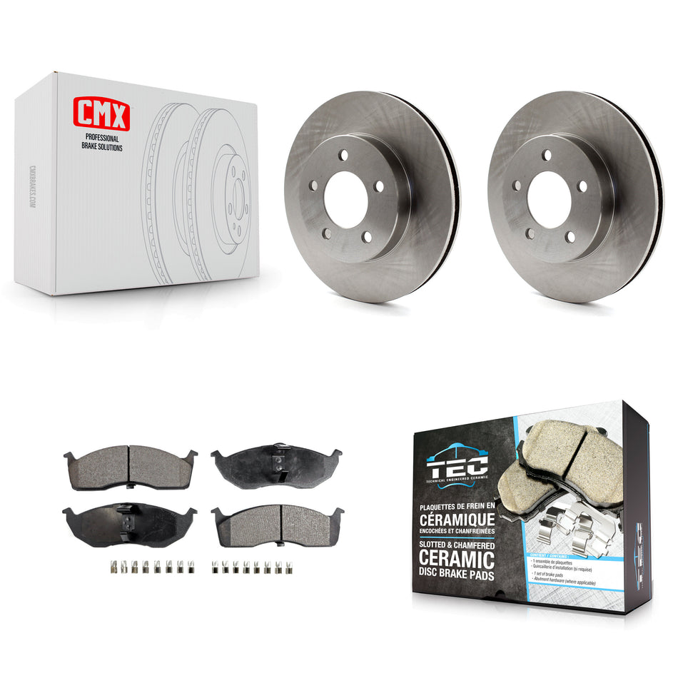 Front Brake Rotor & Ceramic Pad Kit For Intrepid Dodge Chrysler Concorde LHS Eagle Vision K8T-105809