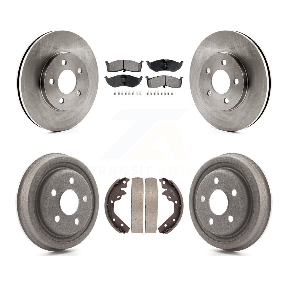 Front Rear Disc Brake Rotors Ceramic Pad Drum Kit For Neon Dodge Chrysler Plymouth SX 2.0 K8T-105813