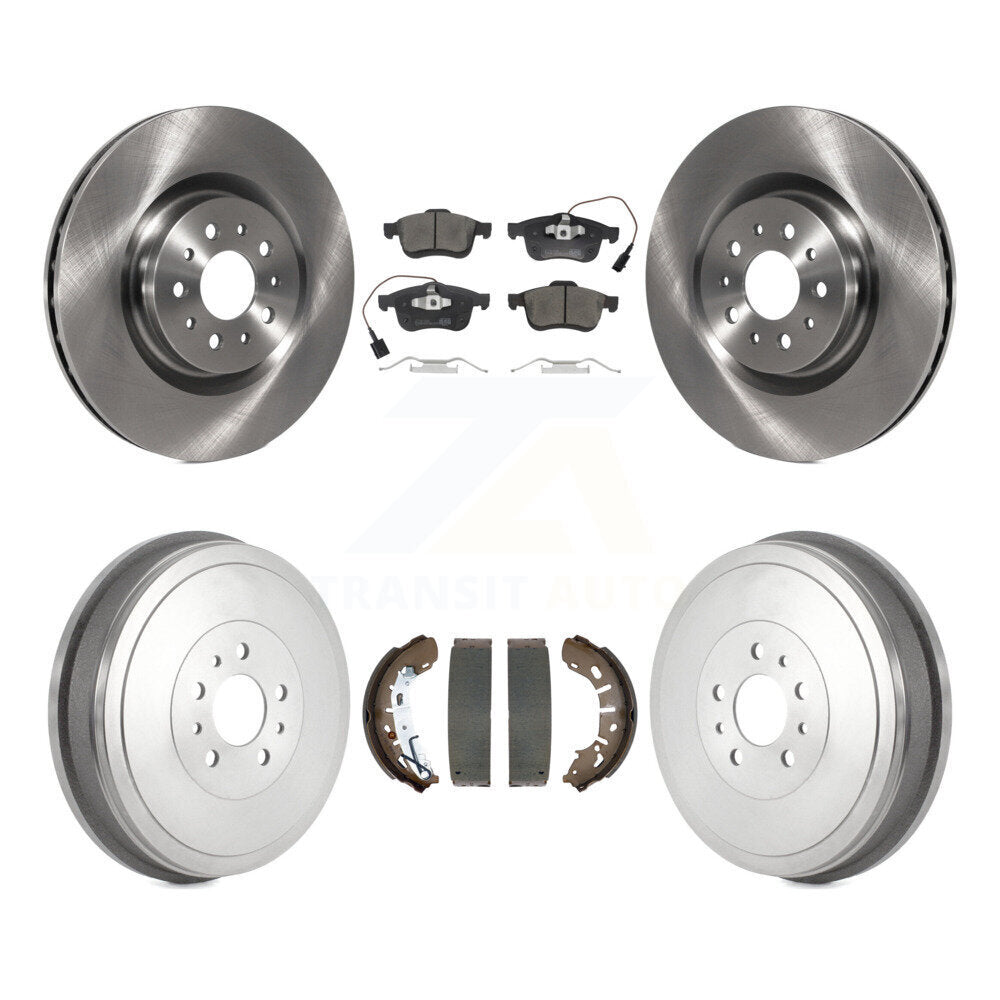 Front Rear Disc Brake Rotors Ceramic Pads And Drum Kit For 2015-2021 Ram ProMaster City K8T-105819