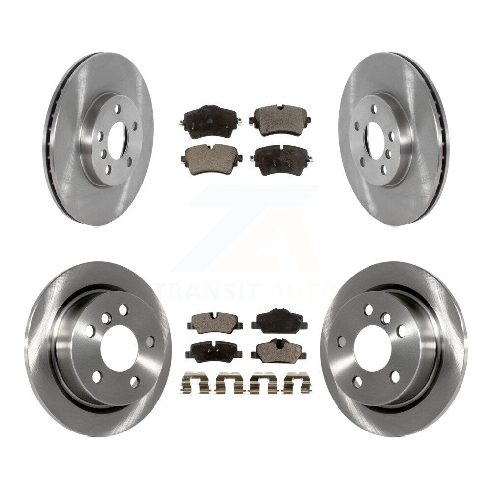 Front Rear Disc Brake Rotors And Ceramic Pads Kit For 2022 Mini Cooper S with GAS engine K8T-105826