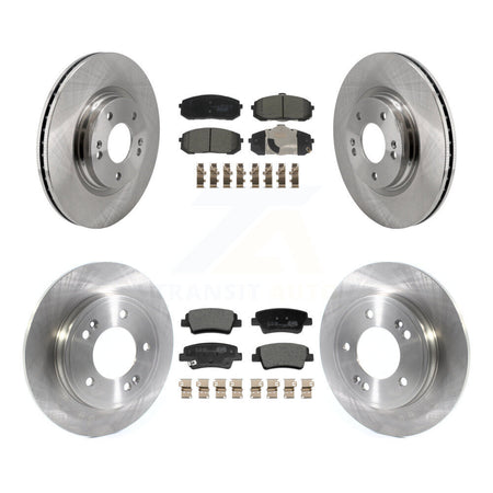 Front Rear Disc Brake Rotor Ceramic Pad Kit For Hyundai Elantra With Manual Parking K8T-105836