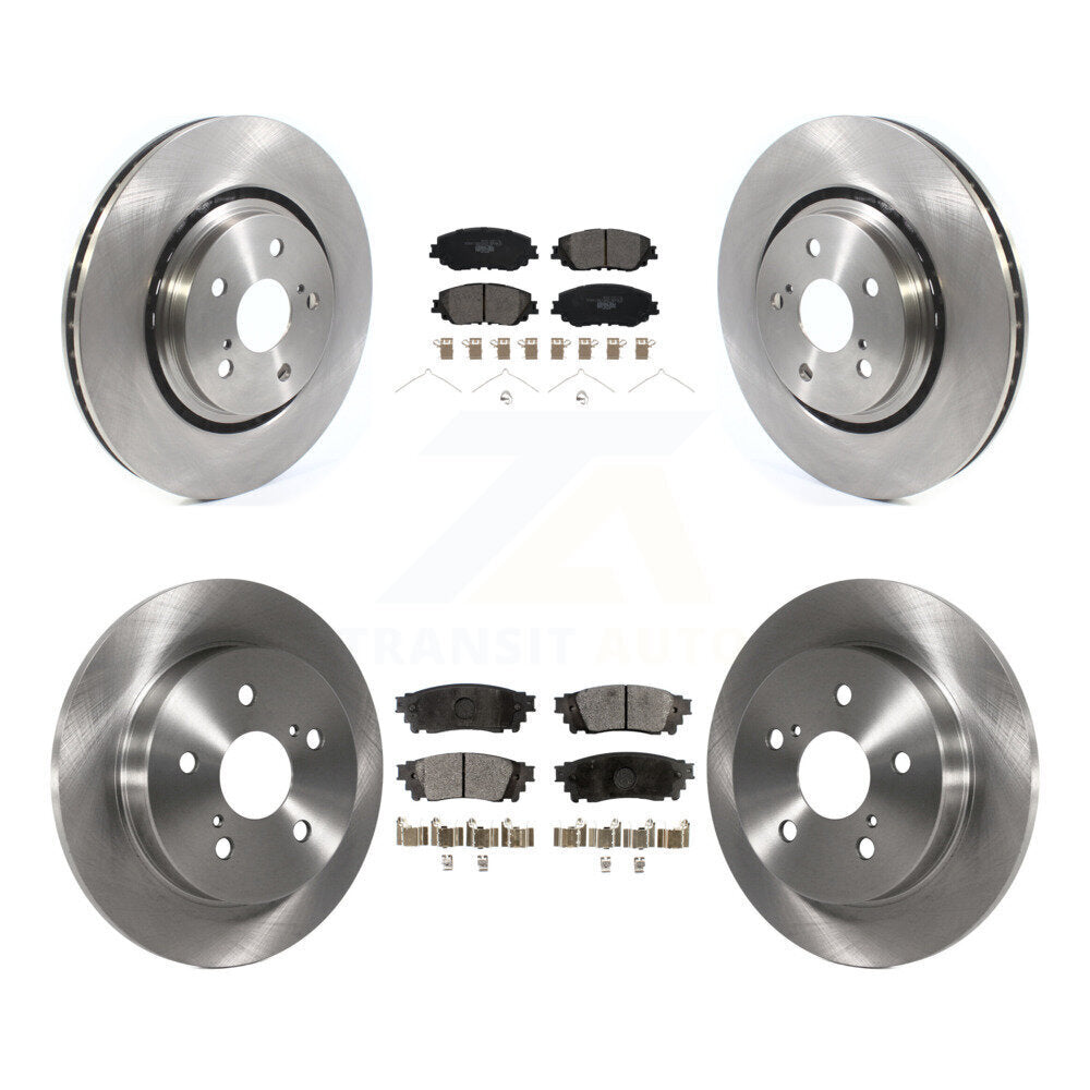 Front Rear Disc Brake Rotors & Ceramic Pad Kit For 2020 Toyota Camry XSE With TRD Package K8T-105837