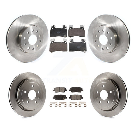 Front Rear Disc Brake Rotors And Ceramic Pads Kit For Cadillac CTS K8T-105842
