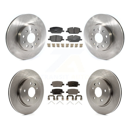 Front Rear Disc Brake Rotors And Ceramic Pads Kit For Chevrolet Camaro LT K8T-105846