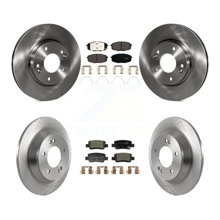 Front Rear Disc Brake Rotors & Ceramic Pad Kit For Kia Seltos With Electric Parking K8T-105852