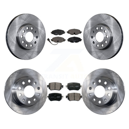 Front Rear Disc Brake Rotors And Ceramic Pads Kit For Volkswagen Golf SportWagen K8T-105853