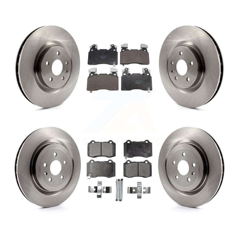 Front Rear Disc Brake Rotors And Ceramic Pads Kit For 2010-2015 Chevrolet Camaro SS K8T-105856