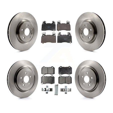 Front Rear Disc Brake Rotors And Ceramic Pads Kit For 2010-2015 Chevrolet Camaro SS K8T-105856