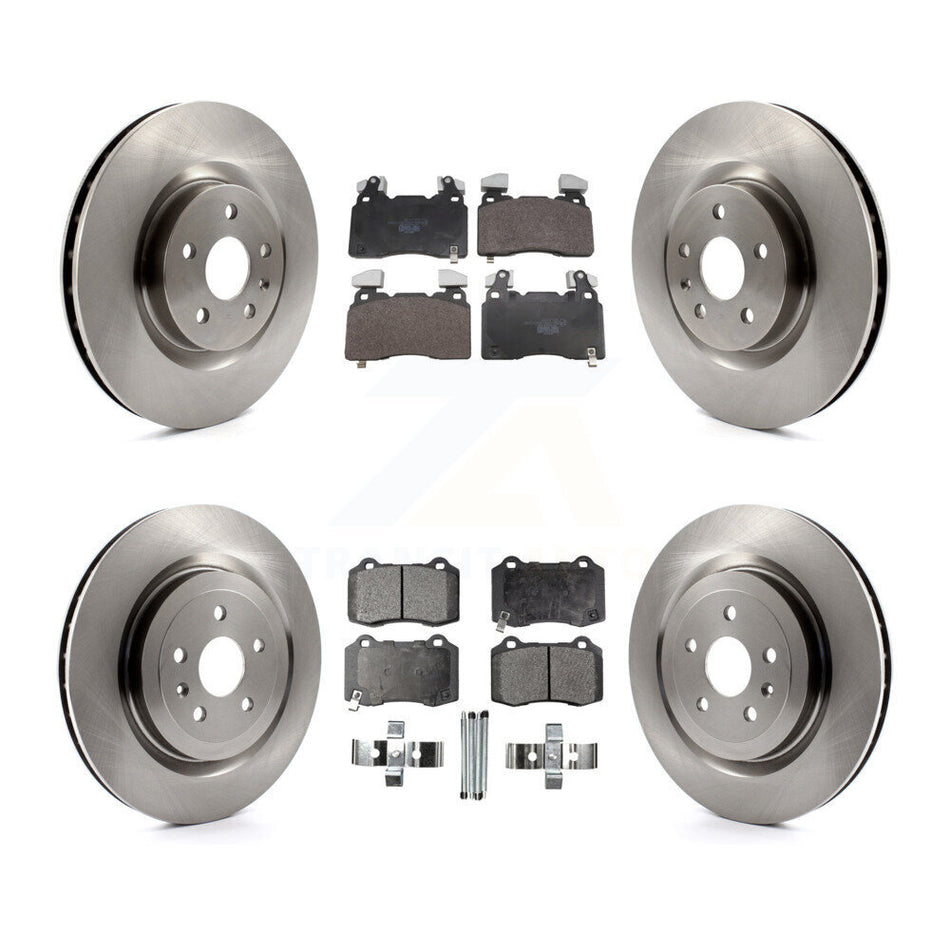 Front Rear Disc Brake Rotors And Ceramic Pads Kit For 2010-2015 Chevrolet Camaro SS K8T-105856