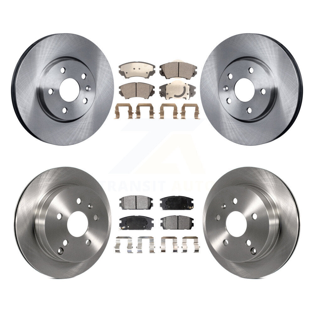 Front Rear Brake Rotor Ceramic Pad Kit For 17 GMC Terrain Vehicles Manufactured In Mexico K8T-105857