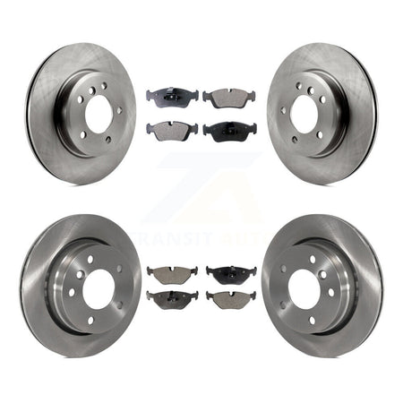 Front Rear Brake Rotors Ceramic Pad Kit For BMW 328i Sedan With 276mm Diameter Rotor K8T-105861