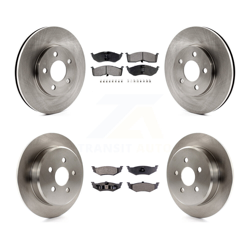 Front Rear Disc Brake Rotors And Ceramic Pads Kit For Neon Chrysler Dodge Plymouth K8T-105862