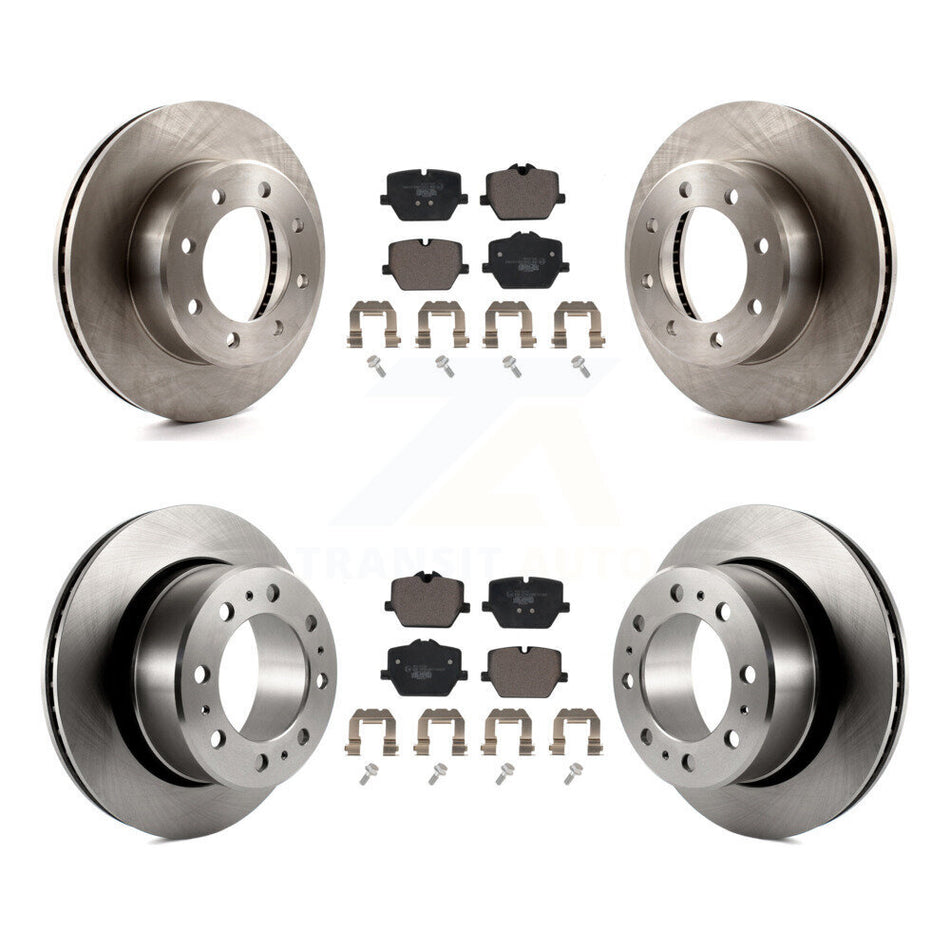 Front Rear Brake Rotor And Ceramic Pad Kit For 2023-2024 Ram 3500 With Single Wheels K8T-105864