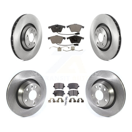 Front Rear Disc Brake Rotors And Ceramic Pads Kit For 2010-2015 Audi TTS Quattro K8T-105866