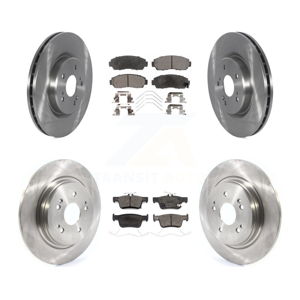 Front Rear Disc Brake Rotors And Ceramic Pads Kit For 2022-2024 Acura RDX K8T-105867