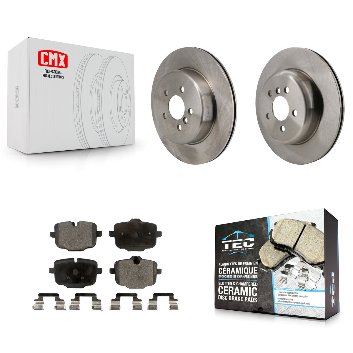 Rear Disc Brake Rotor Ceramic Pad Kit For 2020-2021 BMW X4 With 330mm Diameter K8T-105869