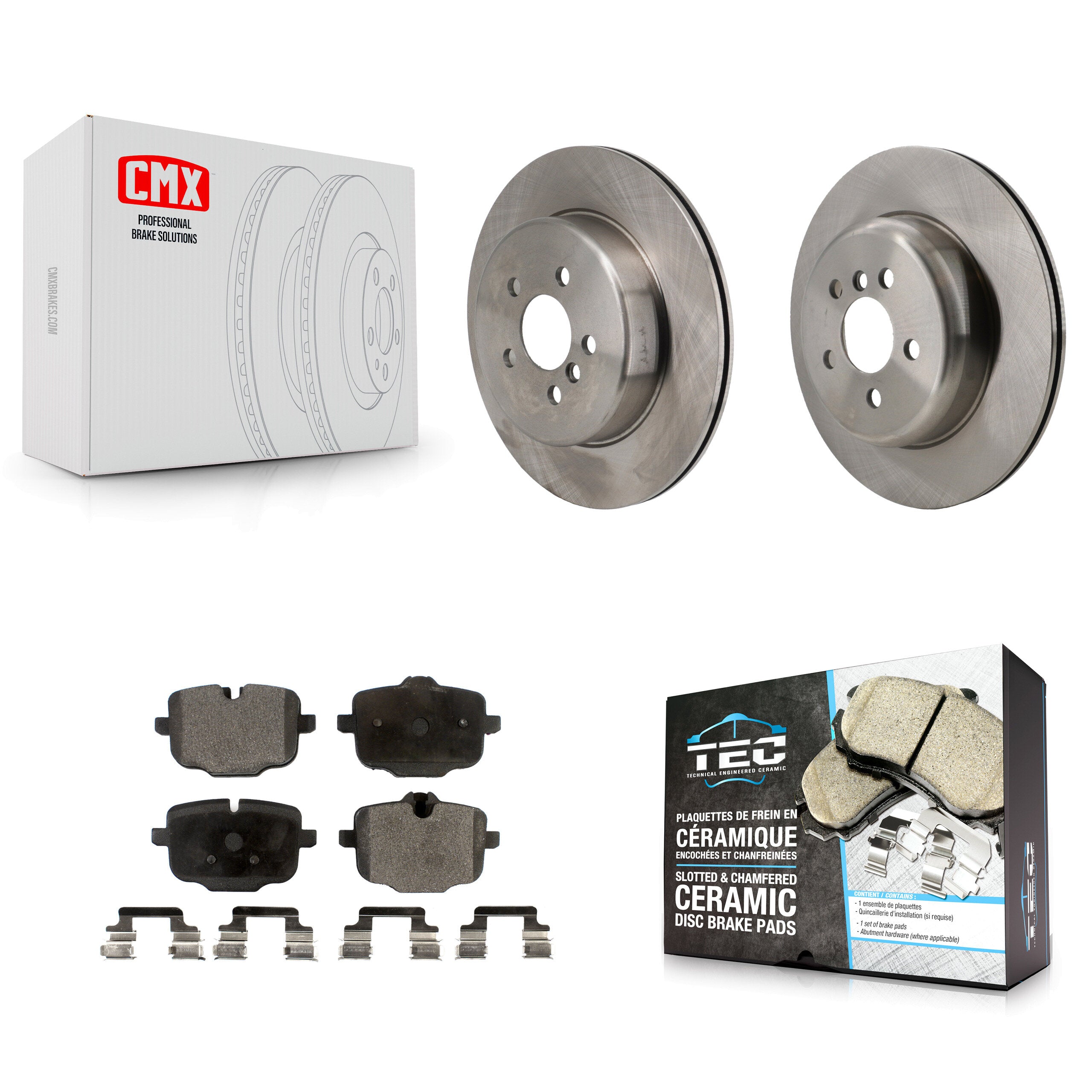 Rear Disc Brake Rotor Ceramic Pad Kit For 2020-2021 BMW X4 With 330mm Diameter K8T-105869