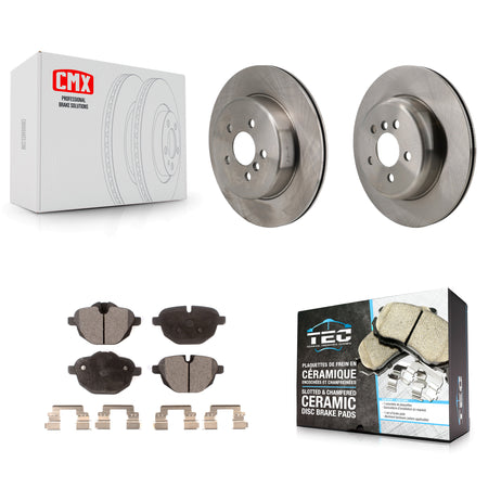 Rear Disc Brake Rotors And Ceramic Pads Kit For 2022 BMW X3 2.0L K8T-105871