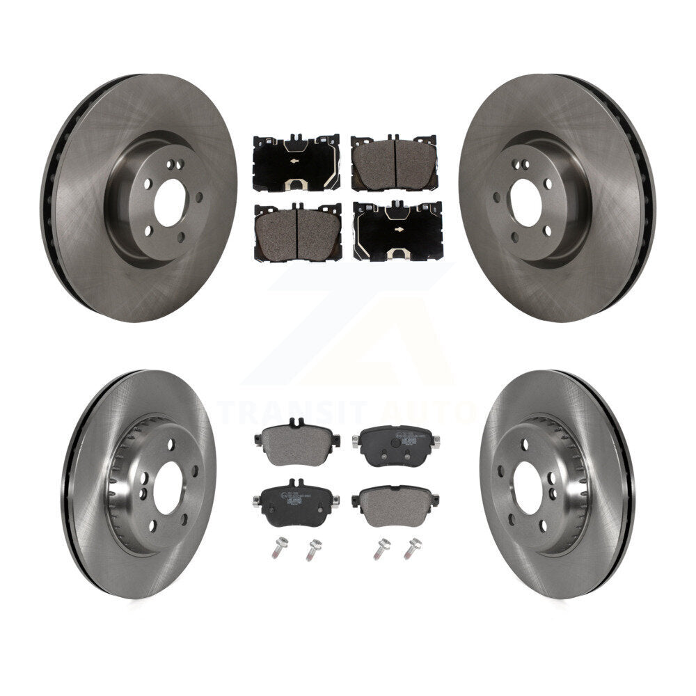 Front Rear Disc Brake Rotors And Ceramic Pads Kit For Mercedes-Benz E300 E350 K8T-105876