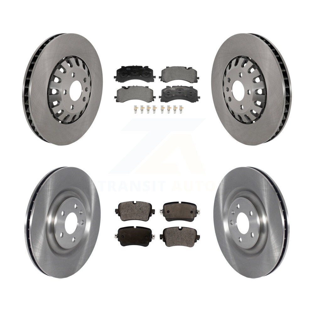 Front Rear Disc Brake Rotors And Ceramic Pads Kit For 2019 Audi A8 Quattro 4.0L K8T-105879