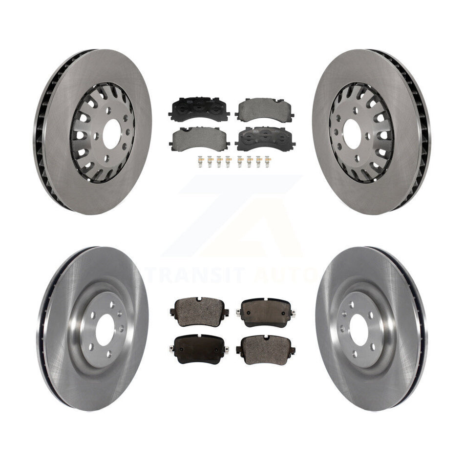Front Rear Disc Brake Rotors And Ceramic Pads Kit For 2019 Audi A8 Quattro 4.0L K8T-105879