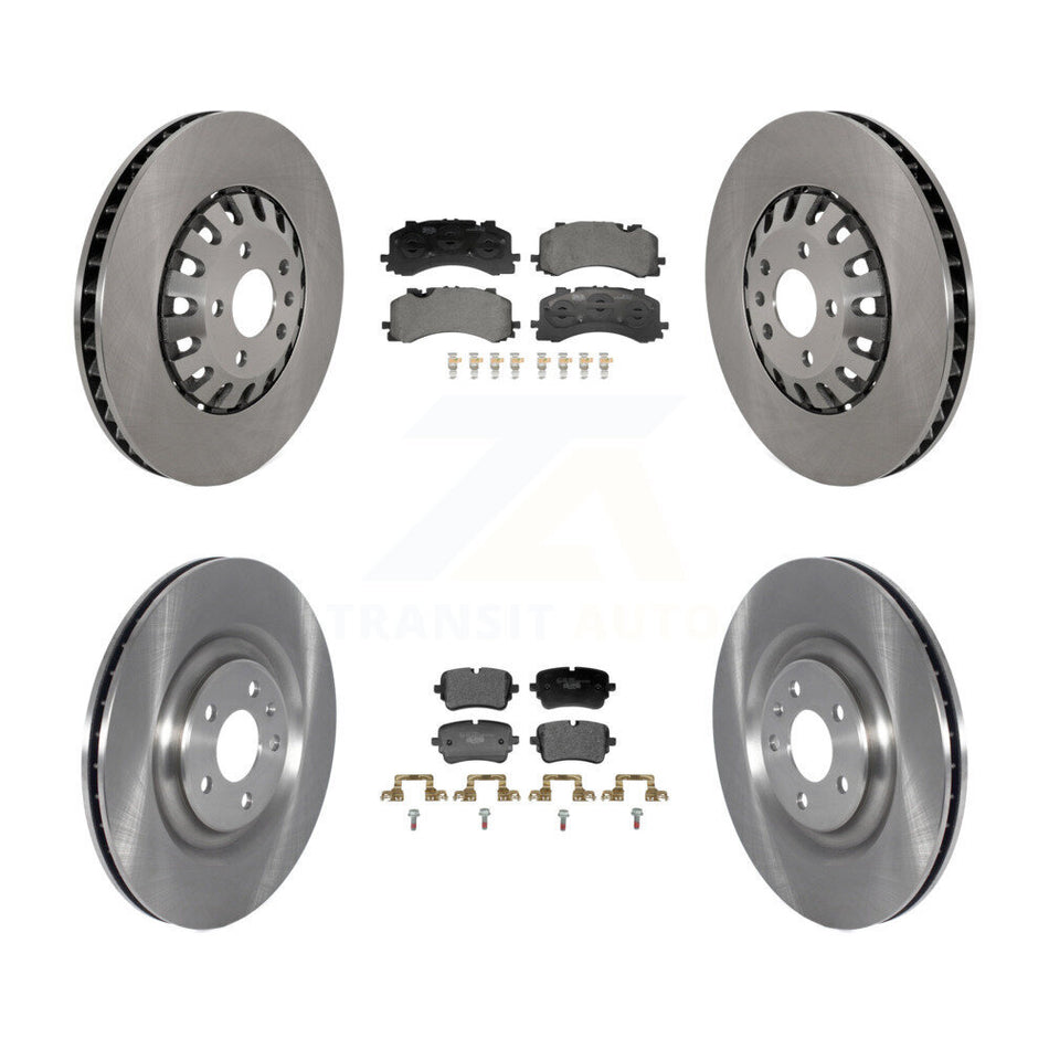 Front Rear Disc Brake Rotors And Ceramic Pads Kit For 2021 Audi A8 Quattro 4.0L K8T-105880
