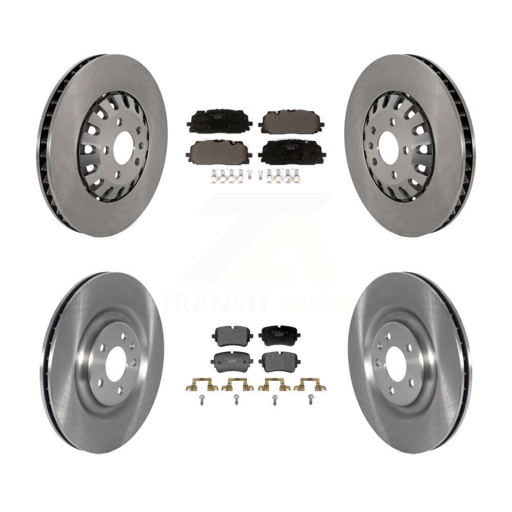 Front Rear Disc Brake Rotors And Ceramic Pads Kit For Audi Q8 A8 Quattro K8T-105881