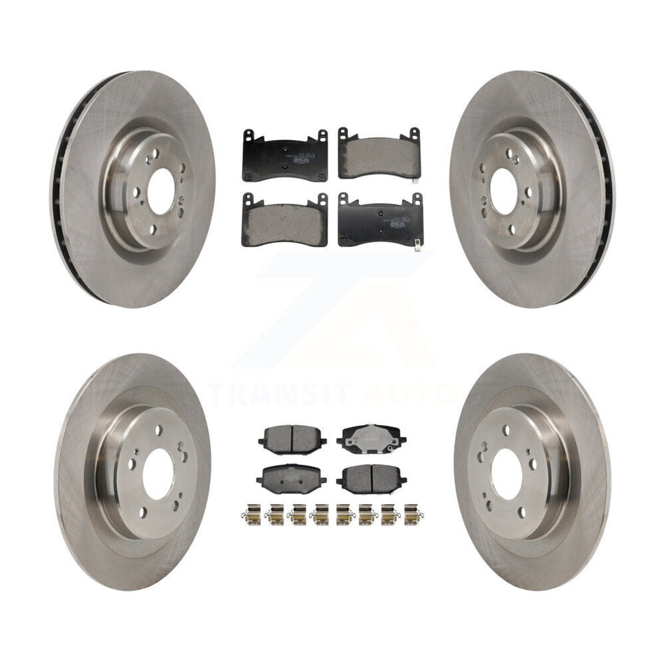 Front Rear Disc Brake Rotors And Ceramic Pads Kit For 2022-2023 Acura MDX 3.0L K8T-105883