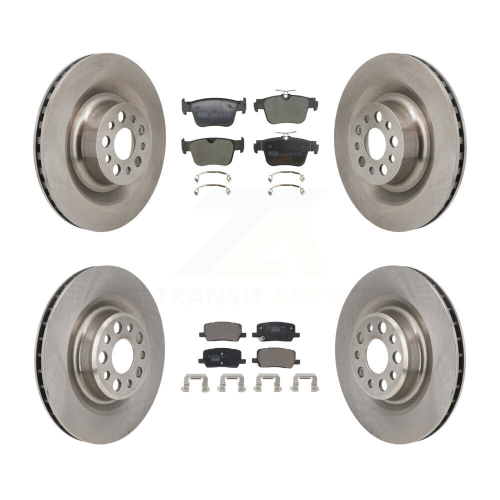 Front Rear Brake Rotors Ceramic Pad Kit For 22-23 Tesla X With Single Piston Caliper K8T-105884