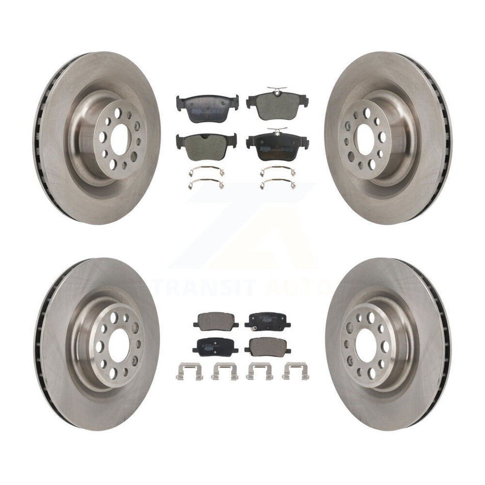 Front Rear Brake Rotors Ceramic Pad Kit For 22-23 Tesla X With Single Piston Caliper K8T-105884