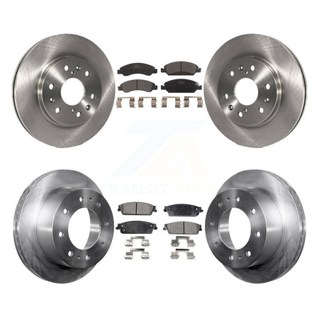 Front Rear Disc Brake Rotors And Ceramic Pad Kit For 2011 Chevrolet Silverado 1500 Hybrid K8T-105891