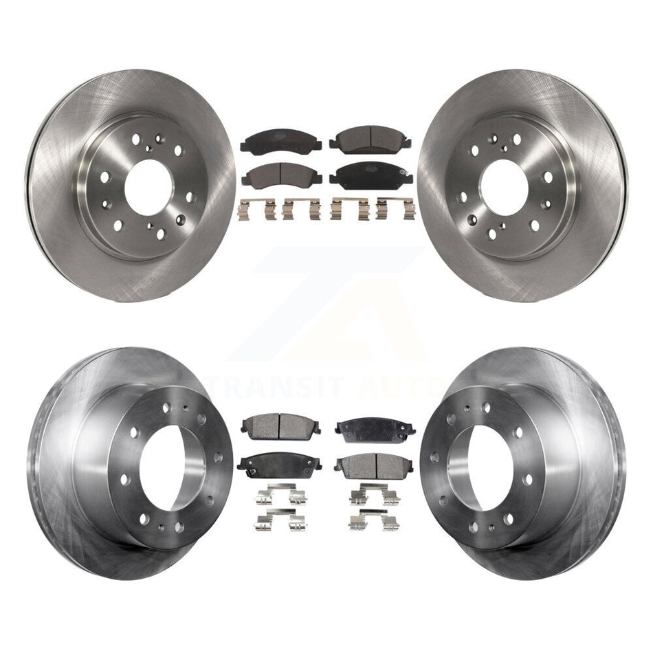 Front Rear Disc Brake Rotors And Ceramic Pad Kit For 2011 Chevrolet Silverado 1500 Hybrid K8T-105891