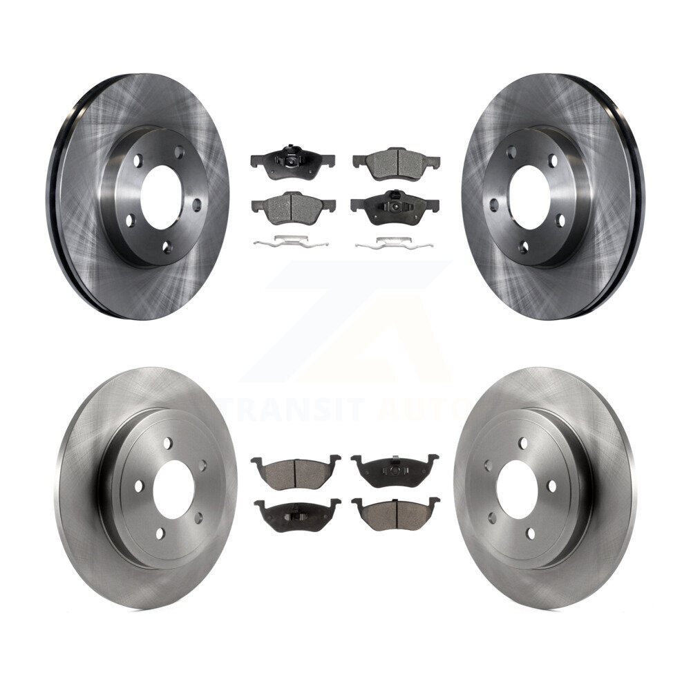 Front Rear Disc Brake Rotors And Ceramic Pads Kit For Mercury Mariner K8T-105898