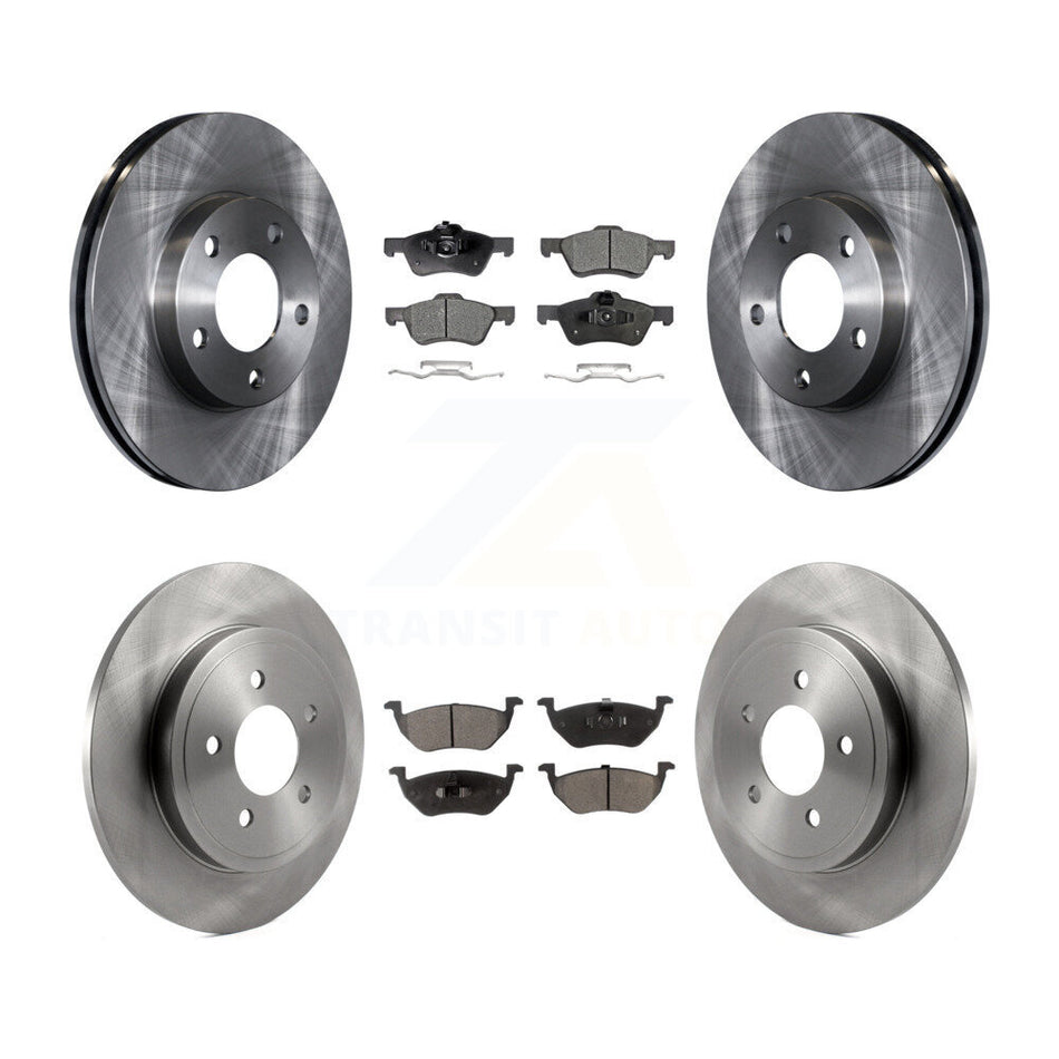 Front Rear Disc Brake Rotors And Ceramic Pads Kit For Mercury Mariner K8T-105898