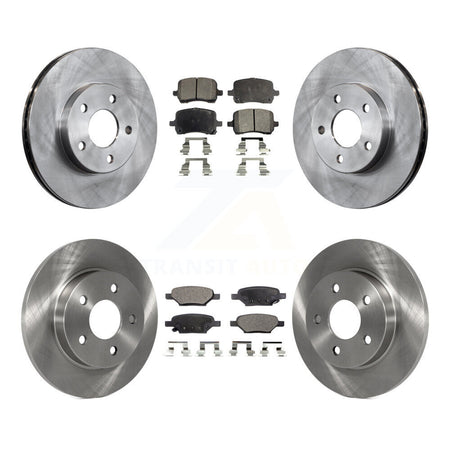 Front Rear Disc Brake Rotor And Ceramic Pad Kit For 2007-2008 Pontiac G5 rear brakes K8T-105904