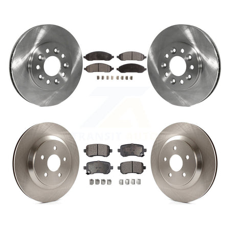 Front Rear Disc Brake Rotors Ceramic Pad Kit For 2004-2007 Ford Freestar Mercury Monterey K8T-105906