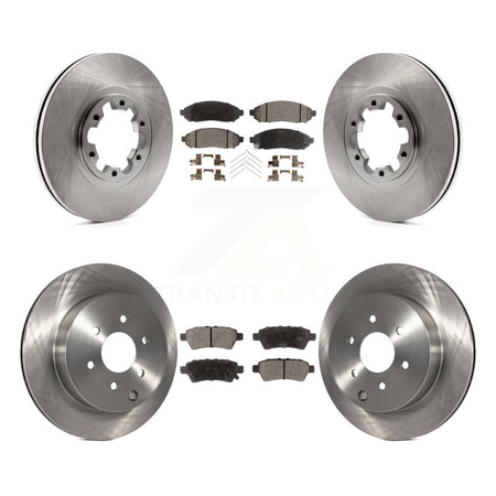 Front Rear Disc Brake Rotors And Ceramic Pads Kit For 2004 Nissan Pathfinder From 08 04 K8T-105907