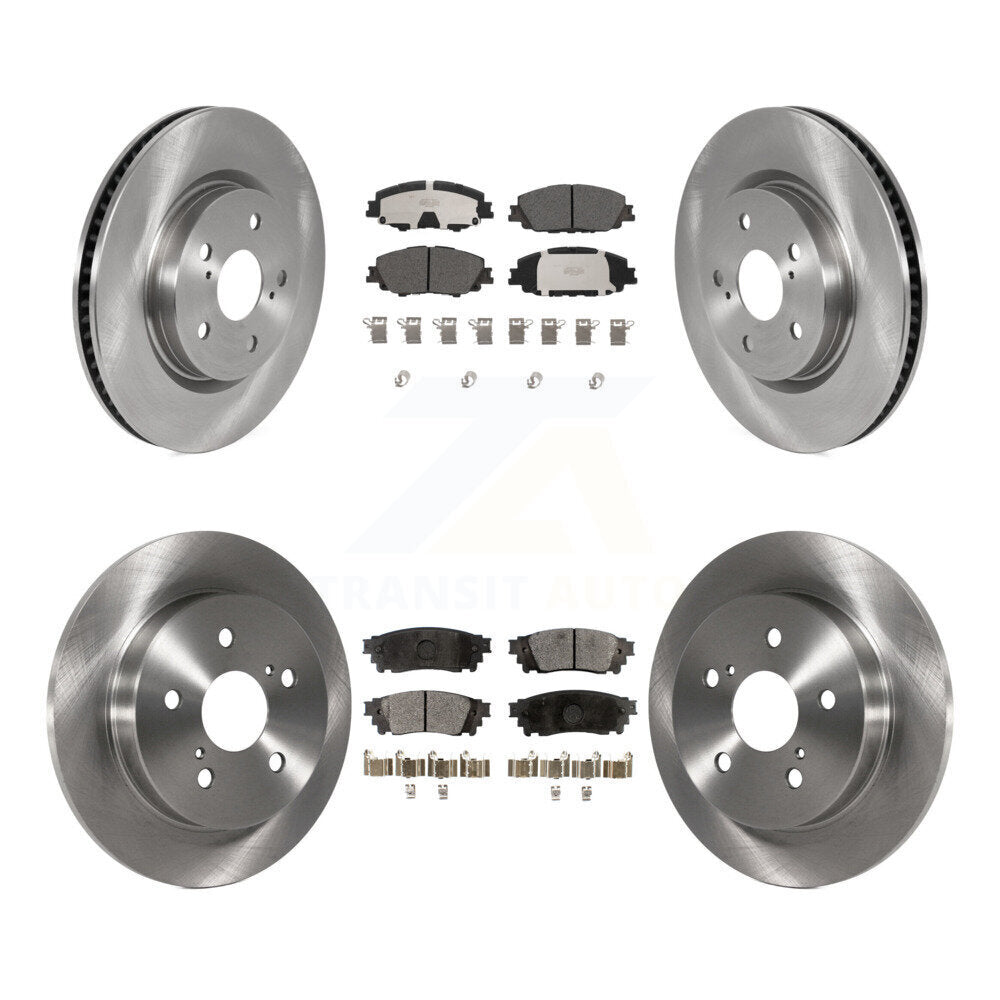 Front Rear Disc Brake Rotors And Ceramic Pads Kit For 2023 Toyota Prius AWD K8T-105909