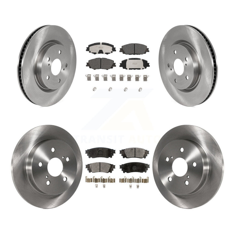Front Rear Disc Brake Rotors And Ceramic Pads Kit For 2023 Toyota Prius AWD K8T-105909