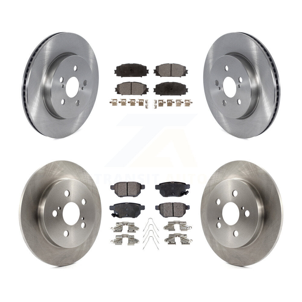 Front Rear Disc Brake Rotors And Ceramic Pads Kit For 2019 Toyota Prius Prime From 05 19 K8T-105912