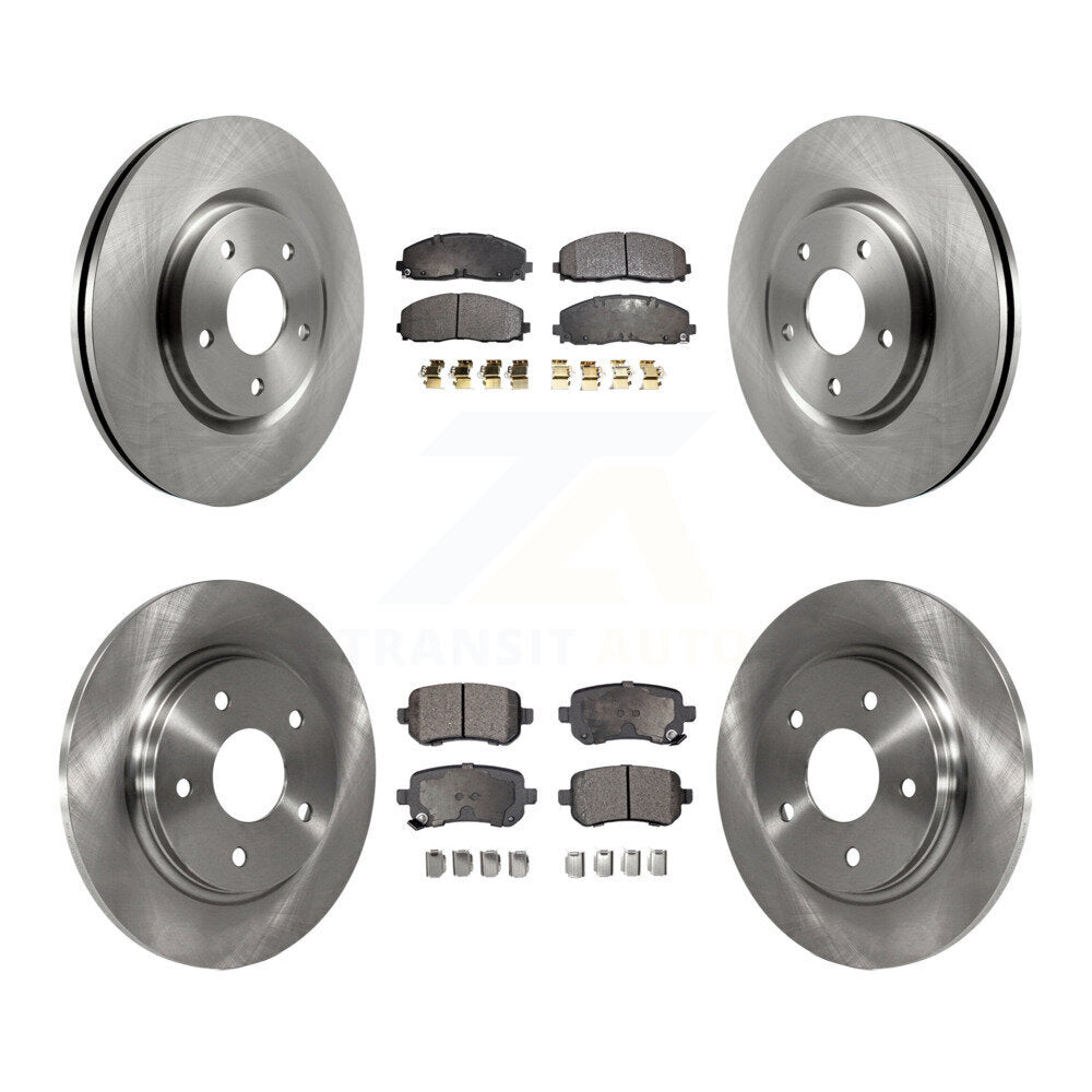 Front Rear Disc Brake Rotors And Ceramic Pads Kit For Volkswagen Routan K8T-105913