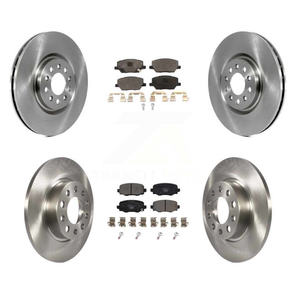 Front Rear Brake Rotor Ceramic Pad Kit For 2023 Dodge Hornet Without Red Painted Calipers K8T-105921
