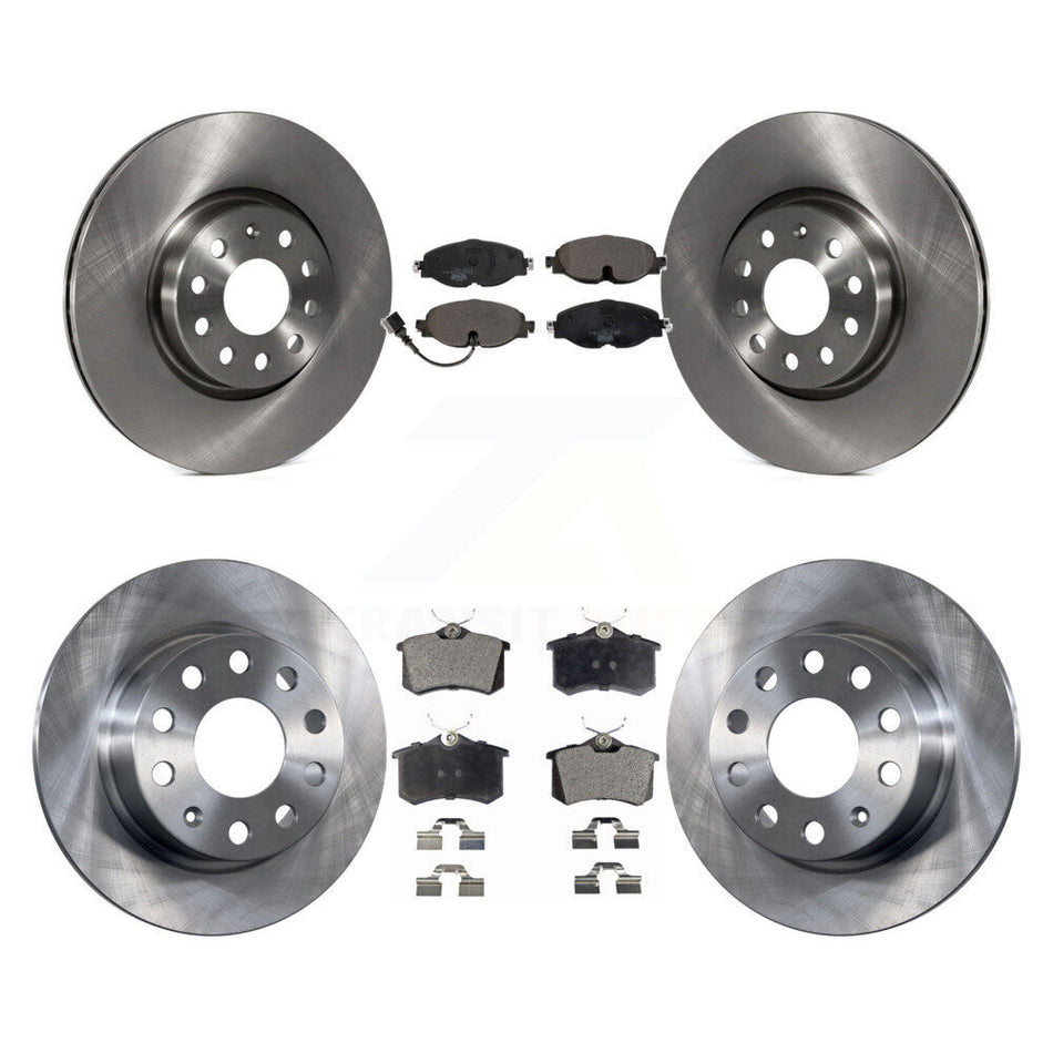Front Rear Disc Brake Rotors And Ceramic Pads Kit For Volkswagen Golf Alltrack K8T-105923