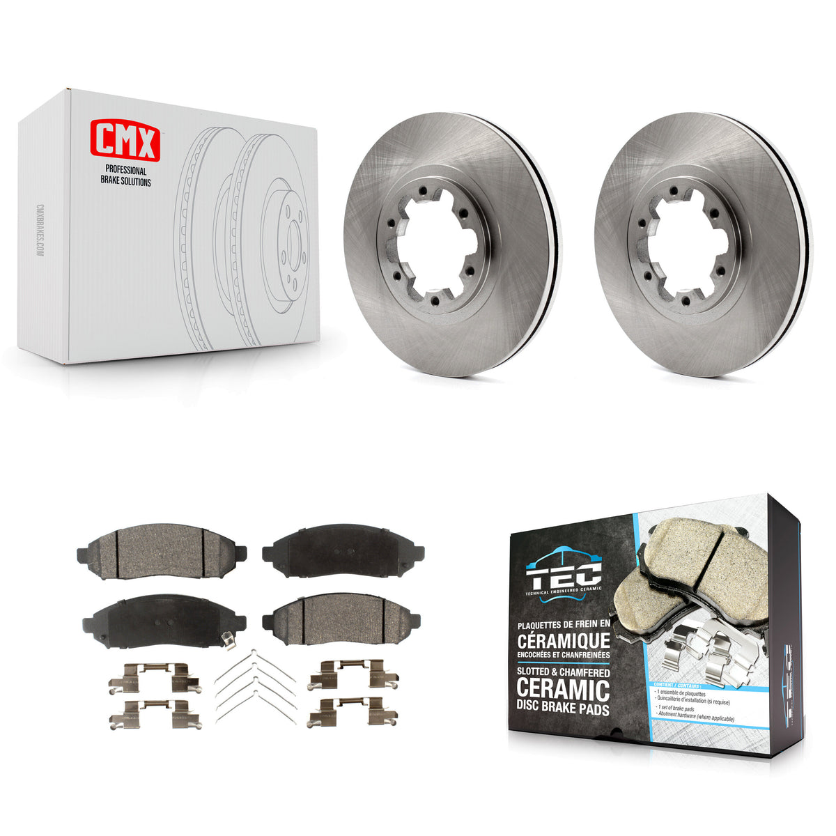 Front Disc Brake Rotors And Ceramic Pads Kit For 2004 Nissan Pathfinder From 08 04 K8T-105941