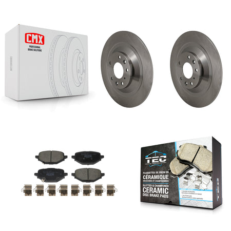 Rear Disc Brake Rotors And Ceramic Pads Kit For 2023-2024 Mazda CX-50 K8T-105955